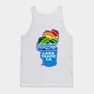 Lake Tahoe California Skiing Boating Ski Hike Hiking Camping Tank Top